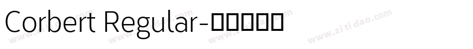 Corbert Regular字体转换